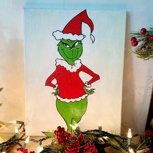 The Grinch Christmas Painting